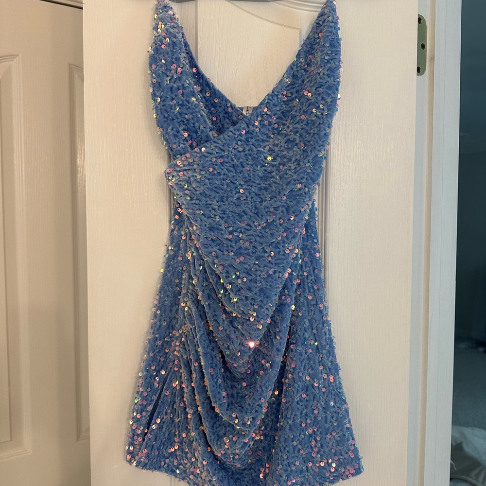 Lucy in the Sky Velvet Sequin Dress